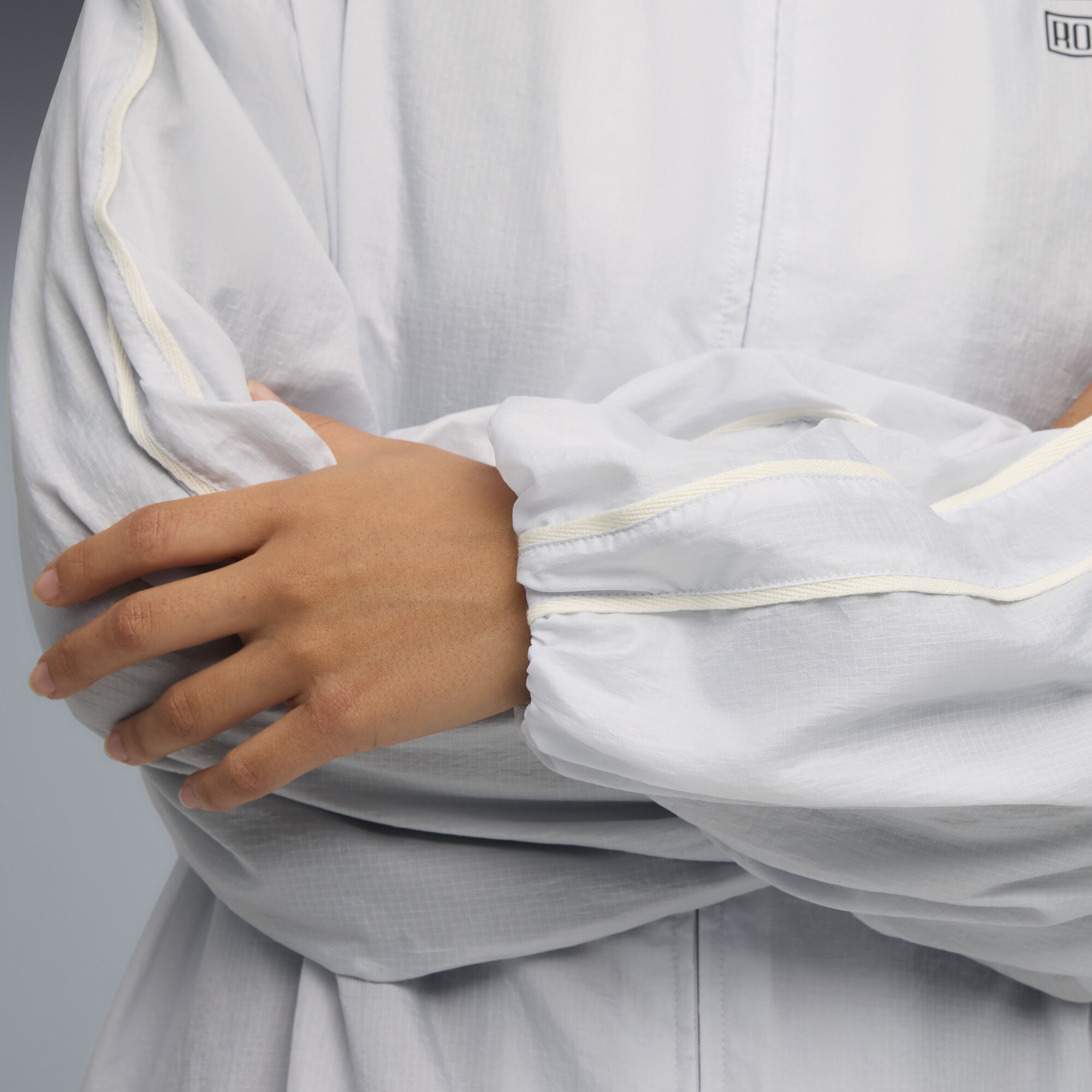 PUMA x ROSÃ T7 trainingsjack voor Dames, Zilver, Maat XXL thumbnail 4