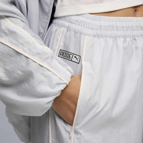 Pantalones PUMA x ROSÉ T7 para mujer, Silver Mist, large-MEX