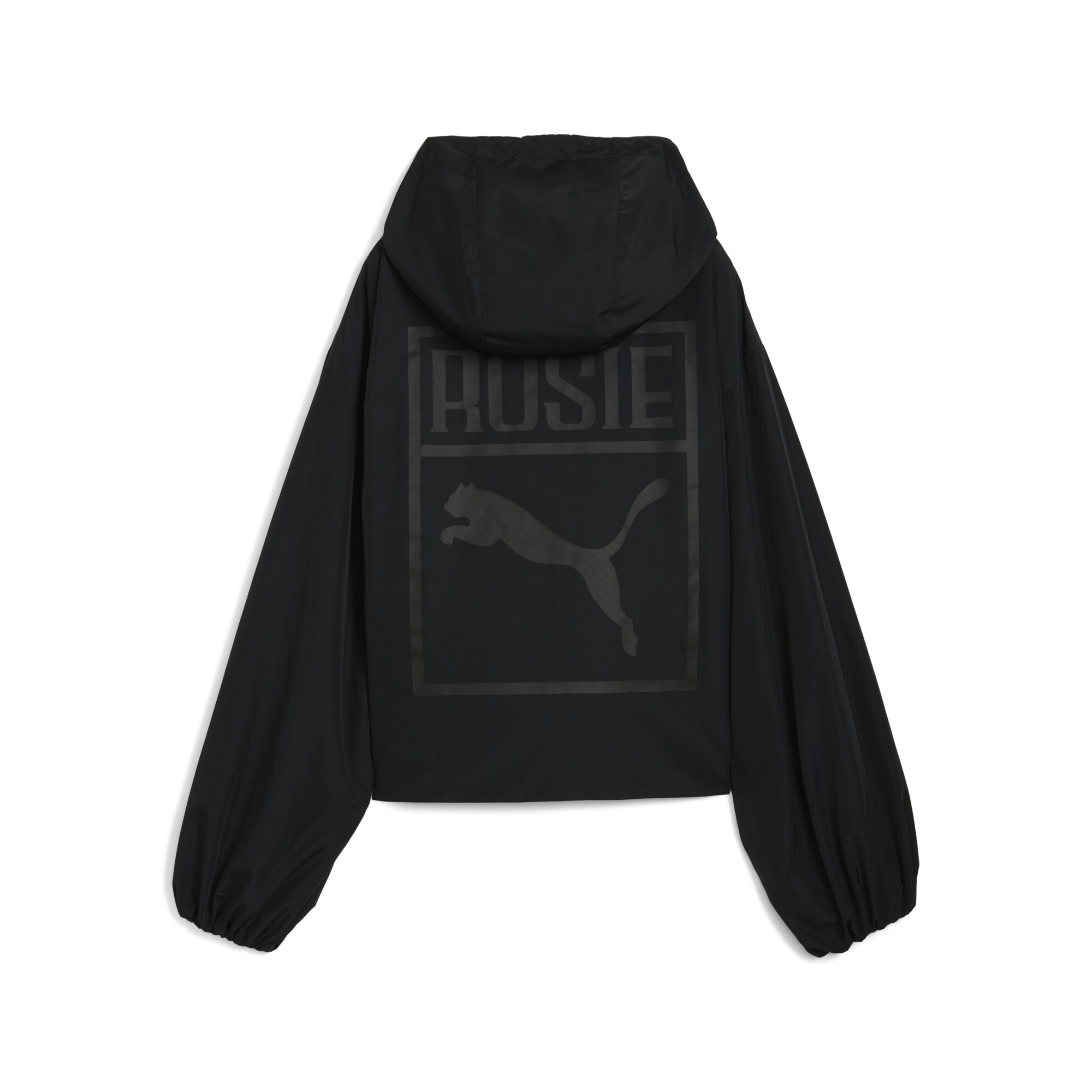 PUMA x ROSÃ oversized jack met halve ritssluiting voor Dames, Zwart, Maat L thumbnail 2