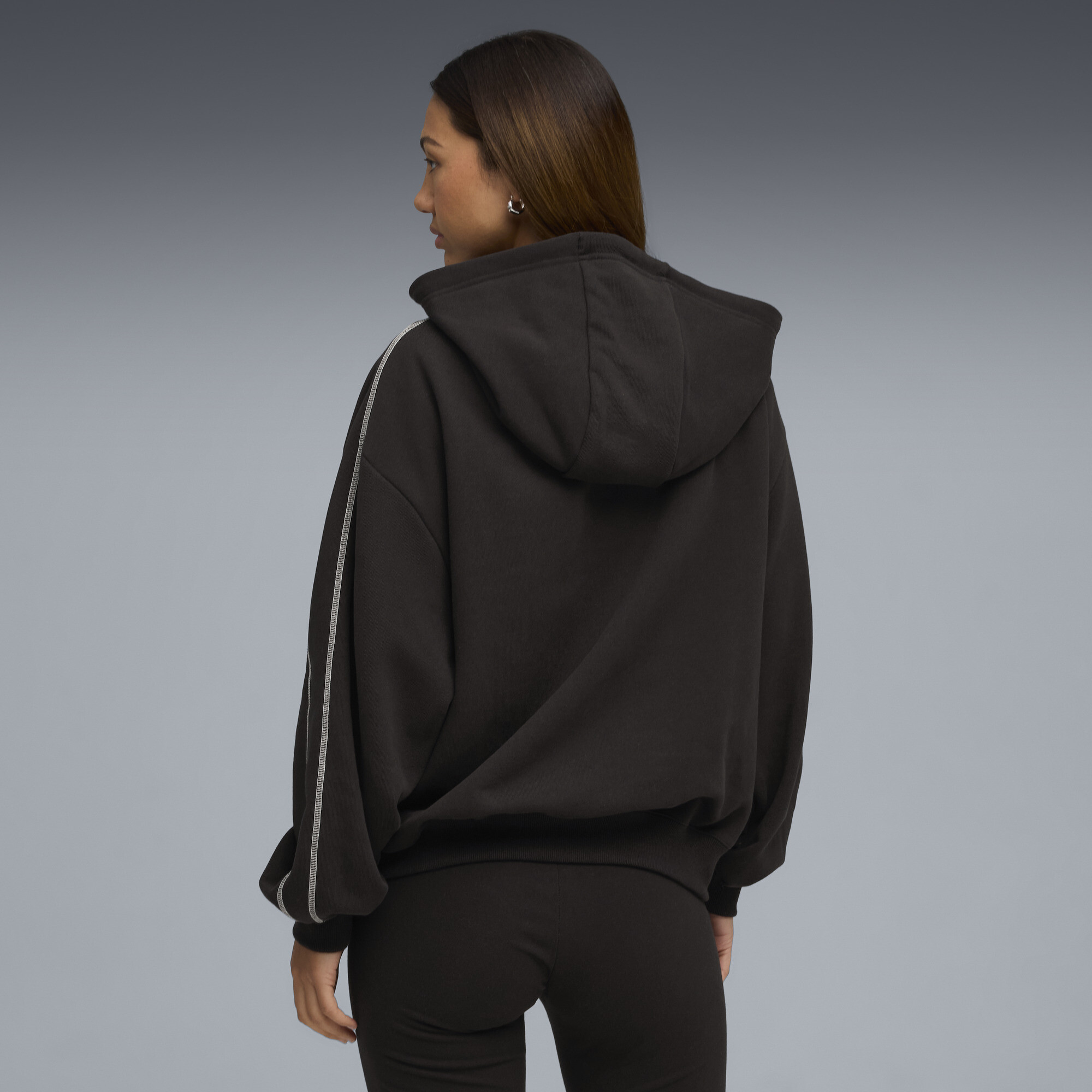 PUMA x ROSÃ T7 hoodie voor Dames, Zwart, Maat XL thumbnail 5