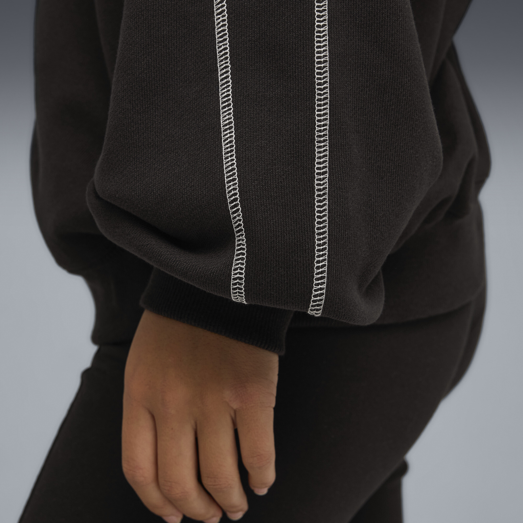 PUMA x ROSÃ T7 hoodie voor Dames, Zwart, Maat XL thumbnail 4