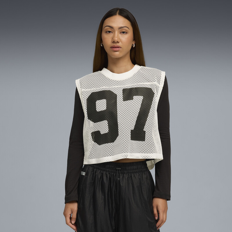

Women's PUMA X ROSÉ Relaxed Mesh Top