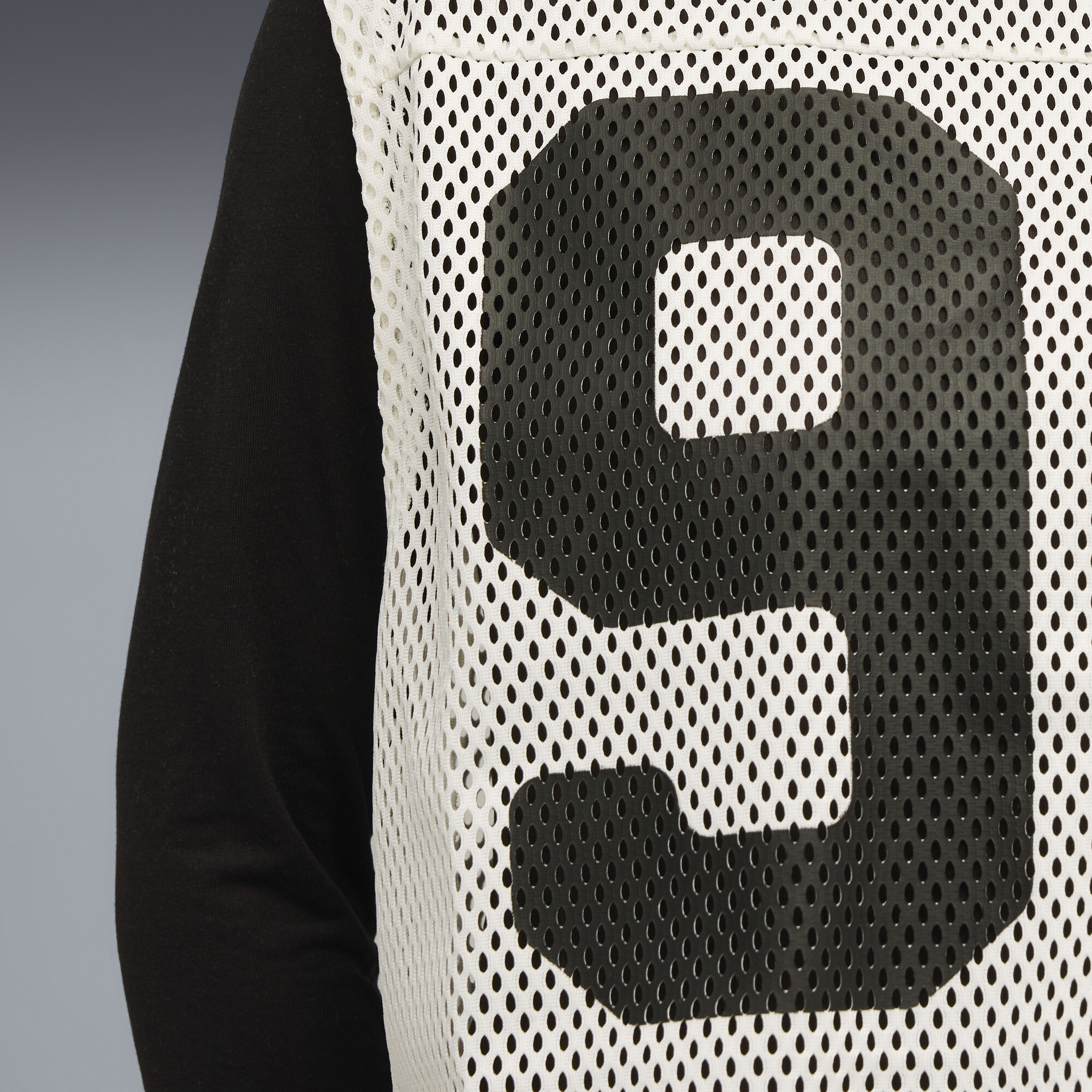 PUMA x ROSÃ relaxte top van mesh voor Dames, Wit, Maat XXL thumbnail 4