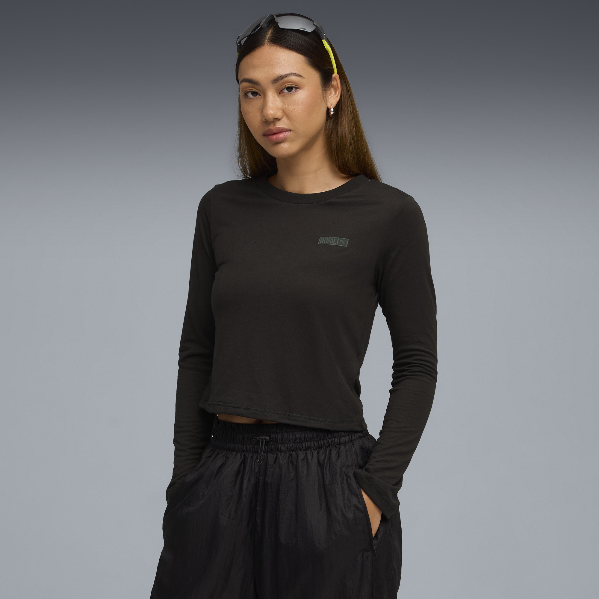 Лонгслив PUMA x ROSÉ Long Sleeve Tee Women | Цвет: Черный | Puma