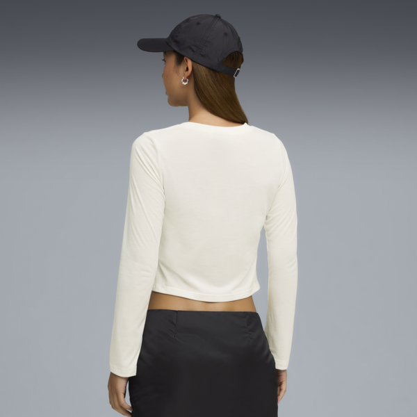 PUMA x ROSÉ Long Sleeve Tee Women, Warm White, large-ZAF