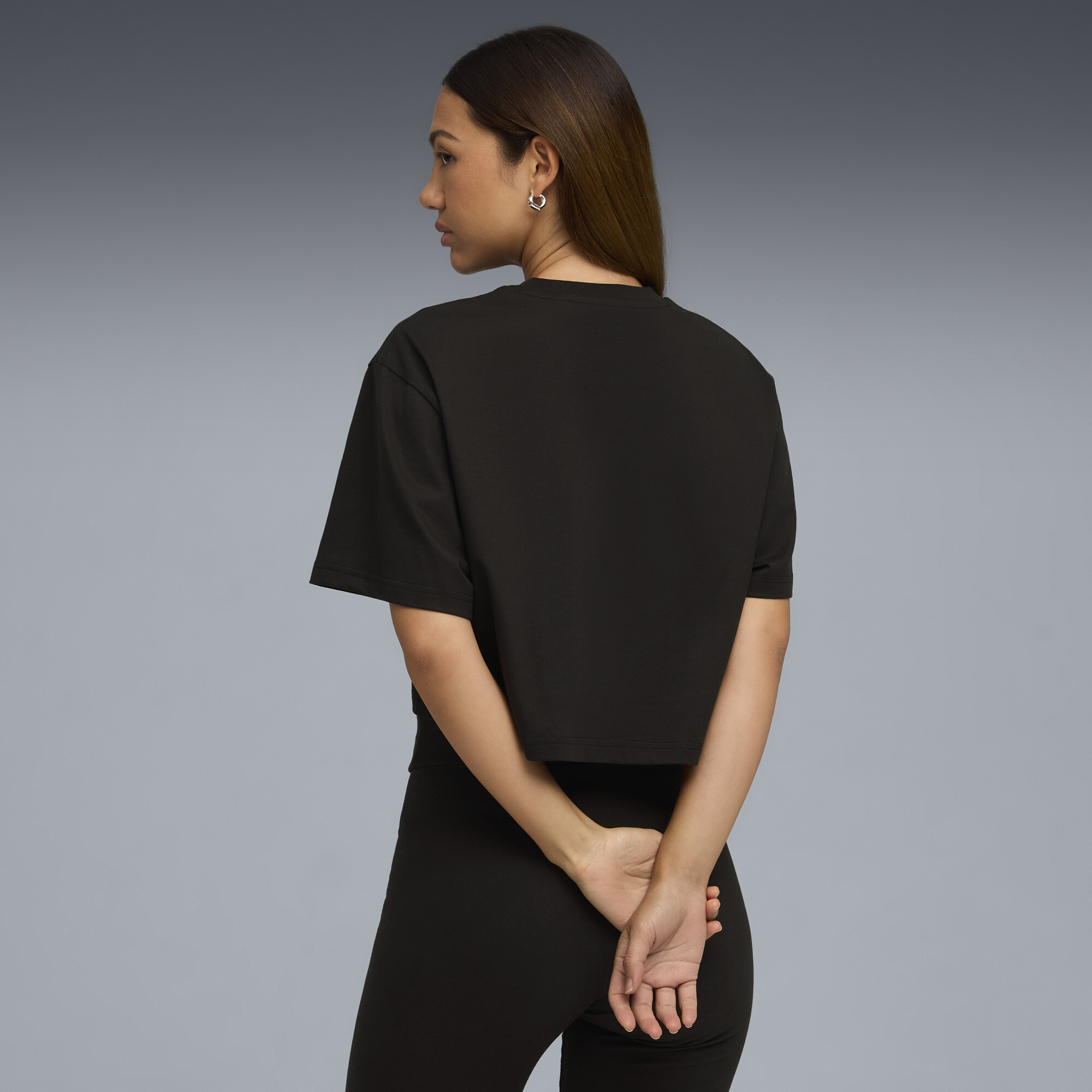 PUMA x ROSÃ T-shirt voor Dames, Zwart, Maat S thumbnail 5