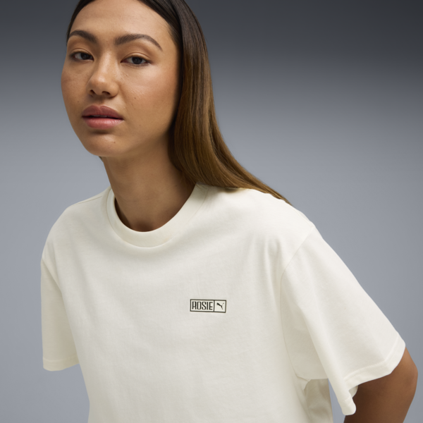 PUMA x ROSÉ Tee Women, Warm White, large-ZAF