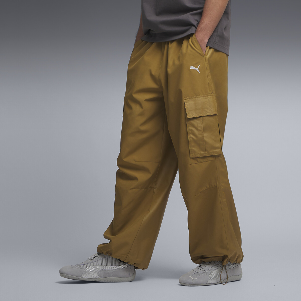 Wardrobe Essentials Cargo Pants Woven Men in Honey Butter by PUMA, XS