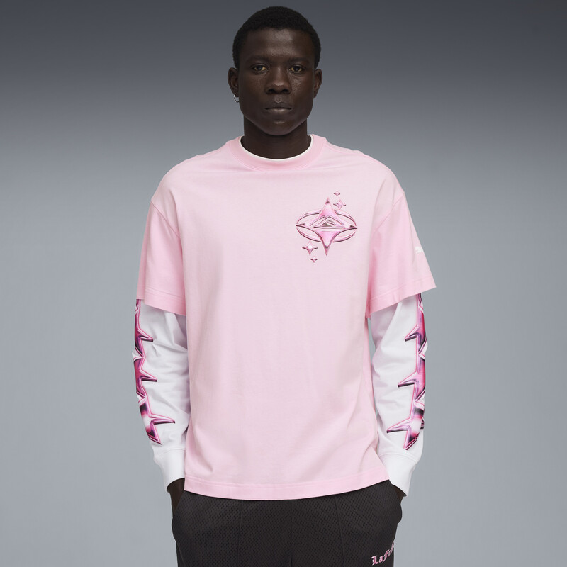 

Men's PUMA LaFrancé HEEM PINK Long Sleeve Tee
