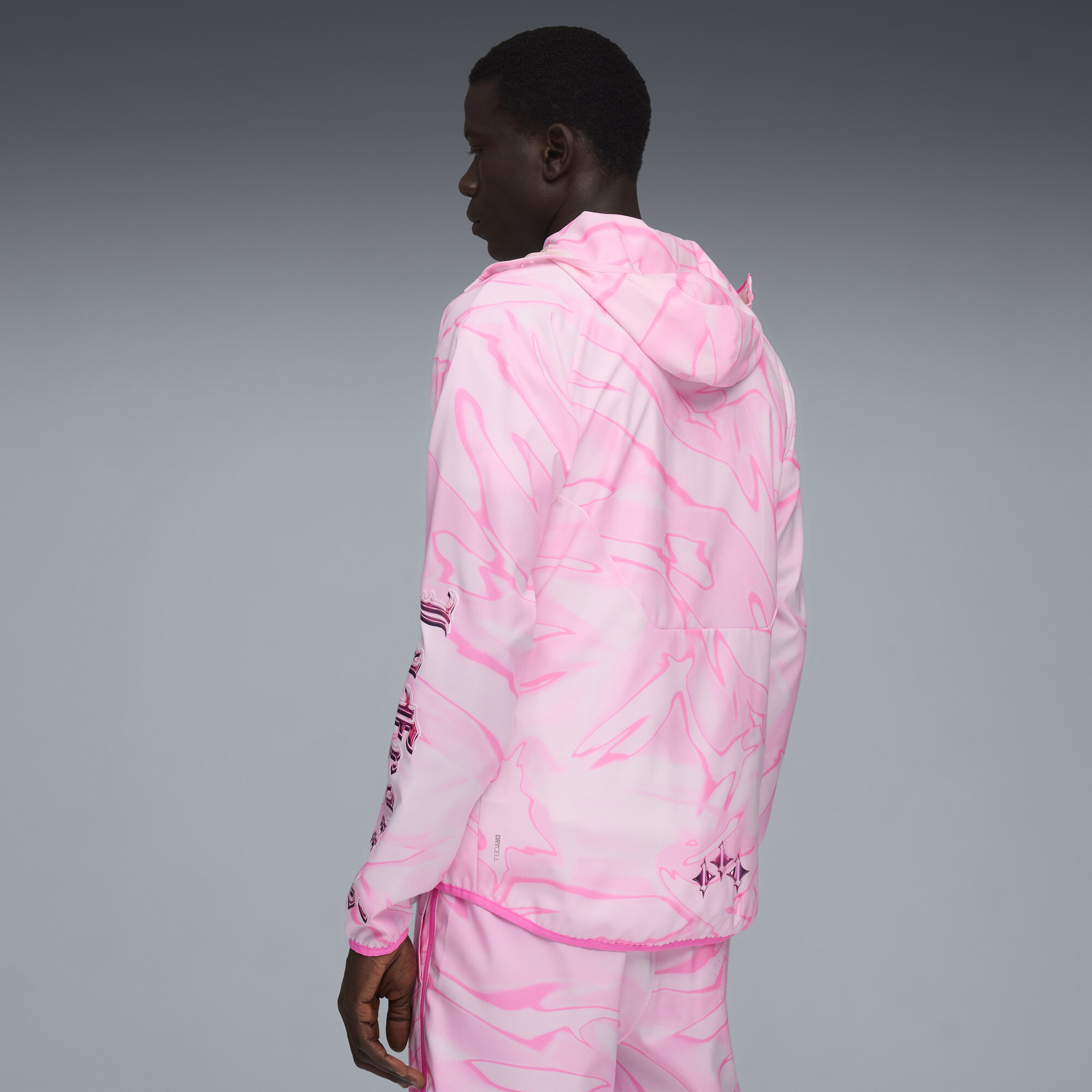 PUMA LaFrancÃ© HEEM Roze trainingsjack voor Heren, Maat S thumbnail 5