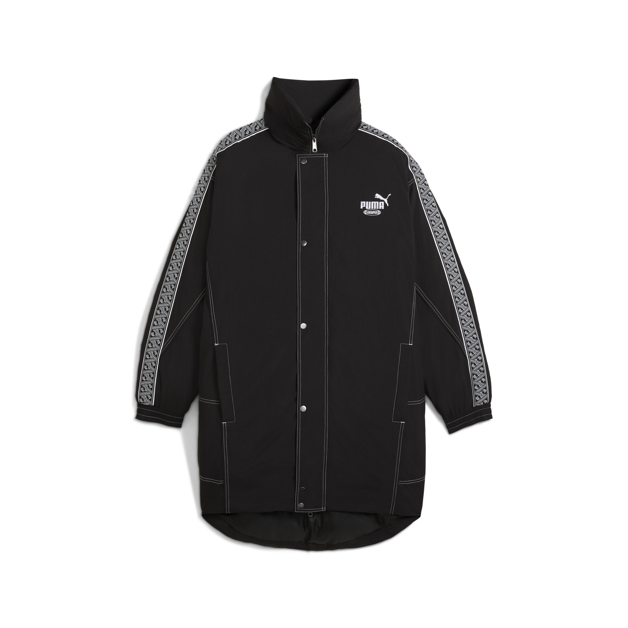 PUMA x KIDSUPER King oversized pufferjack voor Heren, Zwart, Maat XXL thumbnail 3