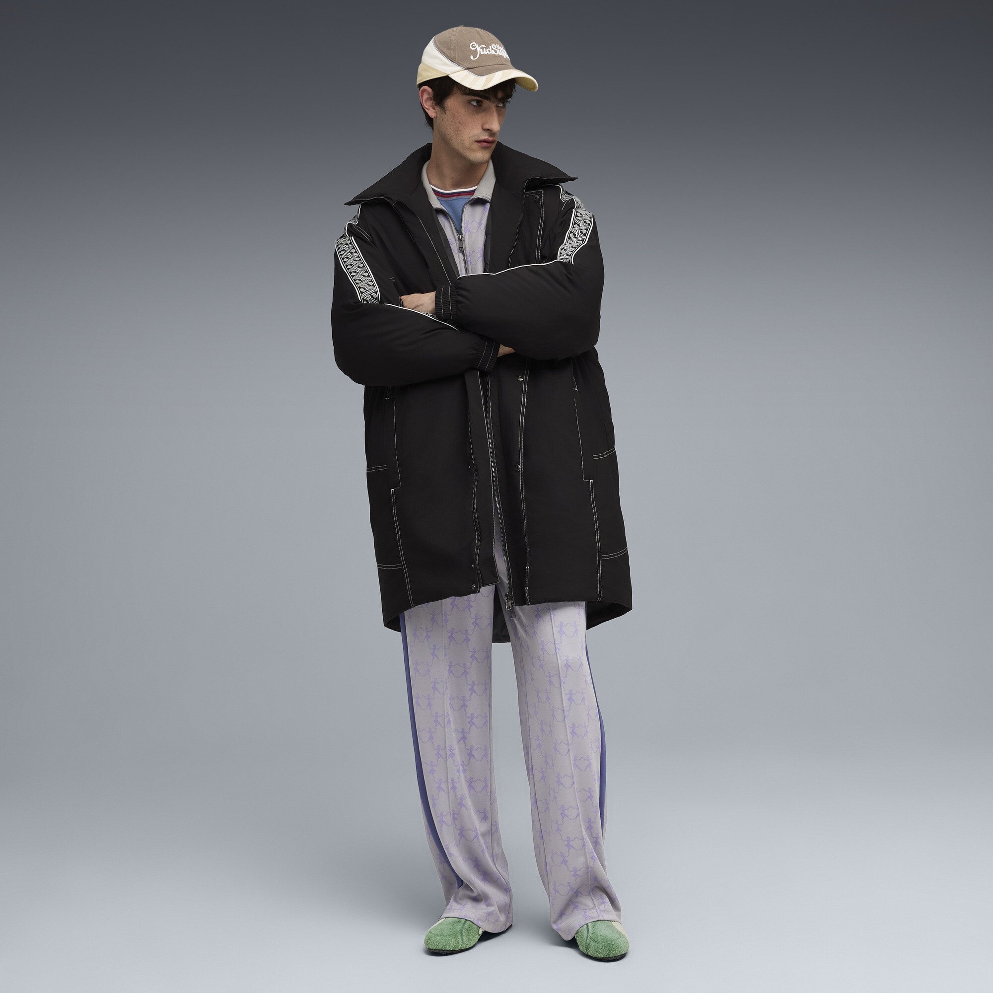 PUMA x KIDSUPER King oversized pufferjack voor Heren, Zwart, Maat XXL thumbnail 6