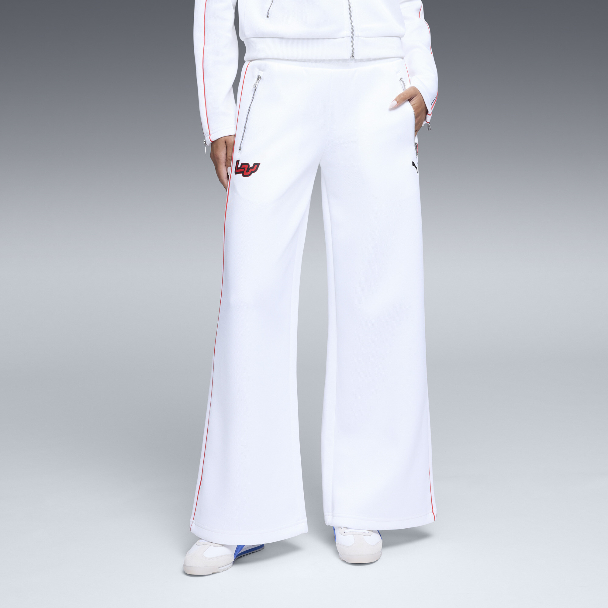 PUMA T7 Las Vegas Women's Track Pants in White, Size M