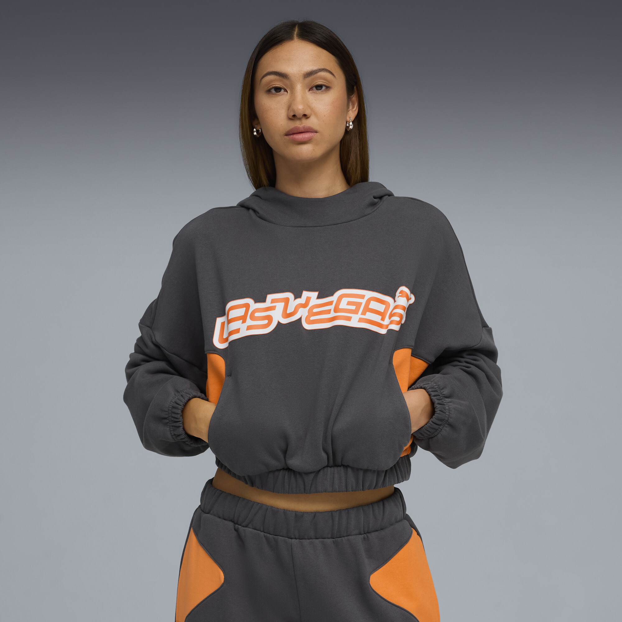 PUMA Future Archive Las Vegas Oversized Graphic Pullover Hoodie