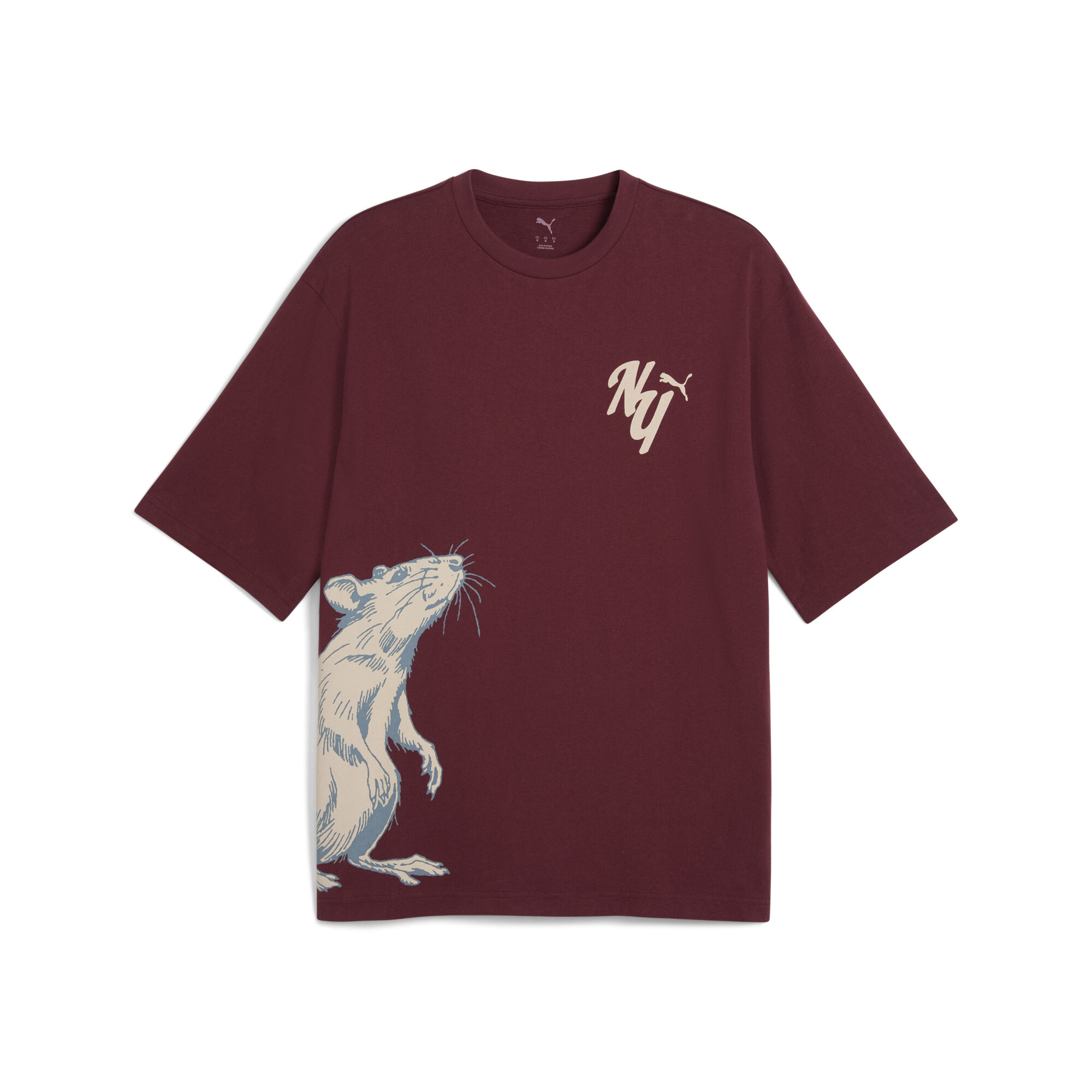 Puma Wardrobe Ess Nyc Boxy T-shirt Men In Red