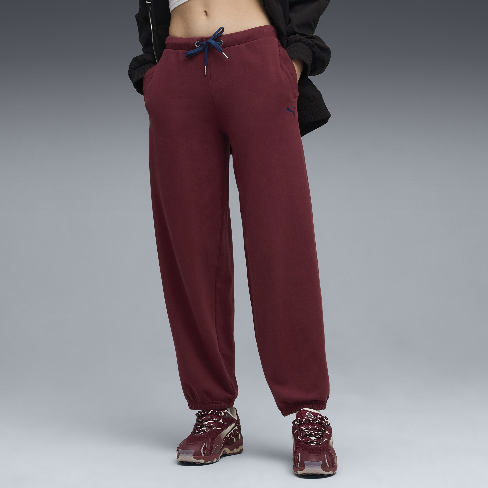 PUMA x NYC Women's Oversized Joggers Pant in Red, Size L