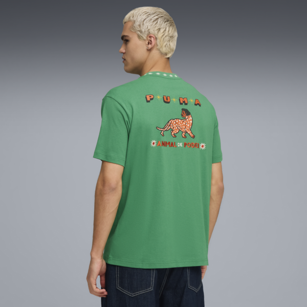 ANIMAL DE PODER Relaxed Tee, Archive Green, large-MEX