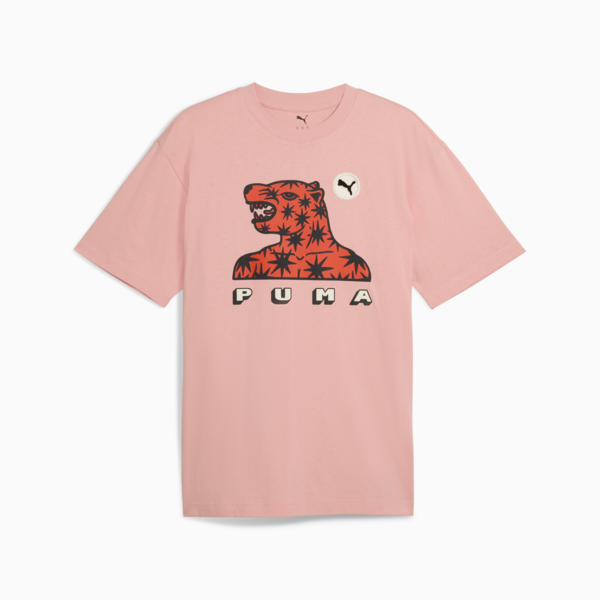 Playera Animal de Poder IV para hombre, Poppy Pink, large-MEX