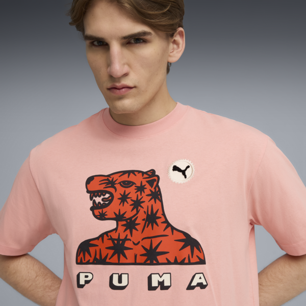 Playera Animal de Poder IV para hombre, Poppy Pink, large-MEX