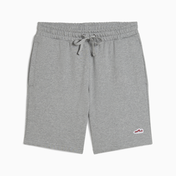 Shorts Wardrobe Essentials Suede para hombre, Medium Gray Heather, large-ARG