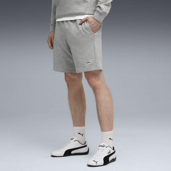 Shorts Wardrobe Essentials Suede para hombre, Medium Gray Heather, large-ARG