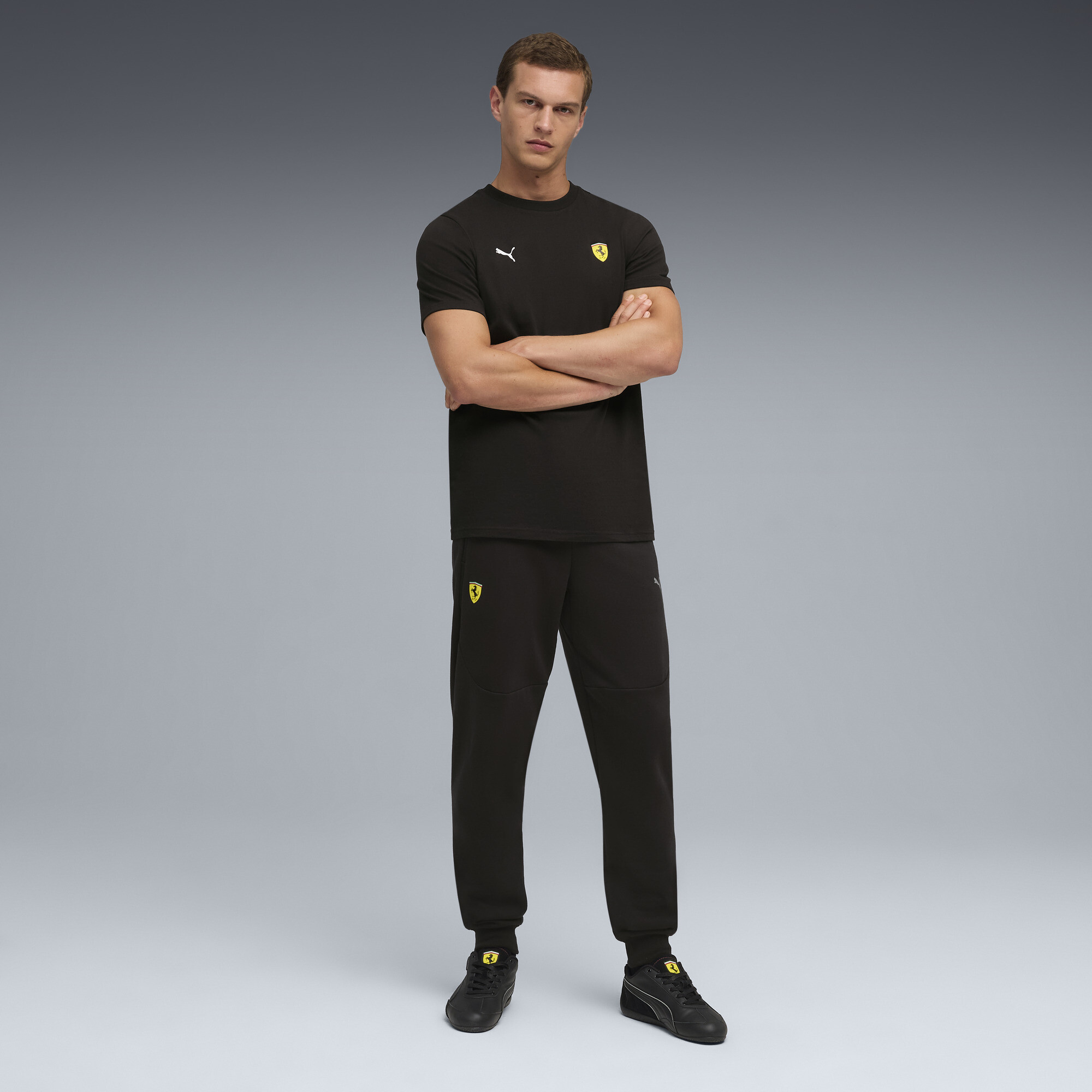 Scuderia Ferrari PUMATECH broek voor Heren, Zwart, Maat L thumbnail 6