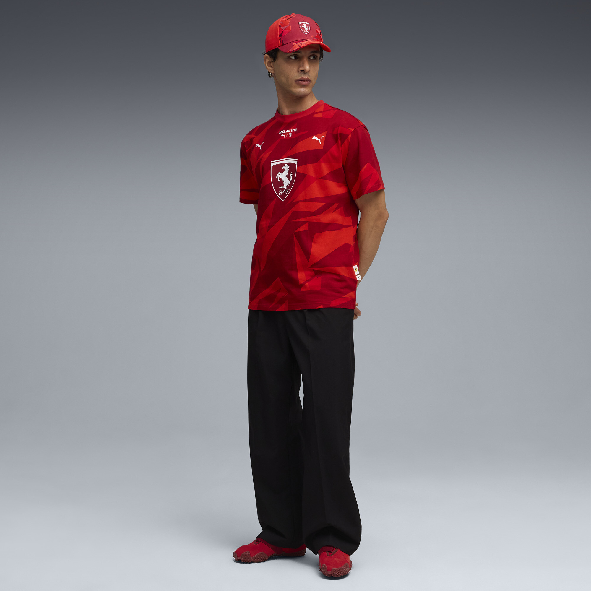 PUMA Scuderia Ferrari HP 20 Years of Rood T-shirt voor Heren, Maat XS thumbnail 2