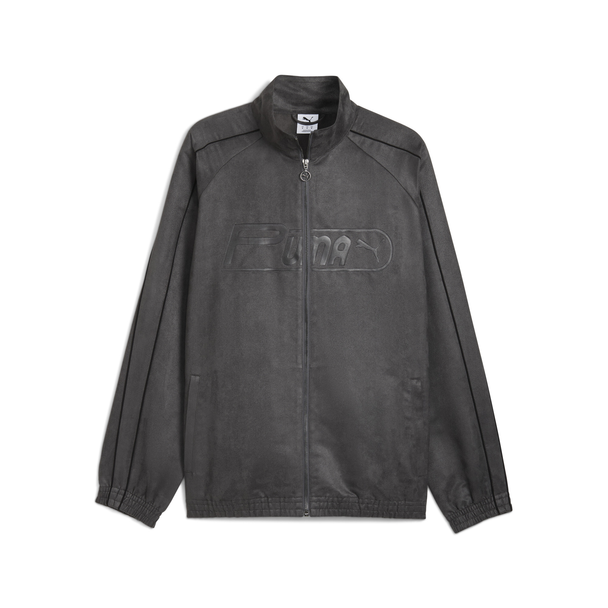 メンズ T7 リラックスド スウェード トラック ジャケット