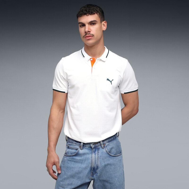 

Men's PUMA Wardrobe Essentials Contrast Polo T-shirt