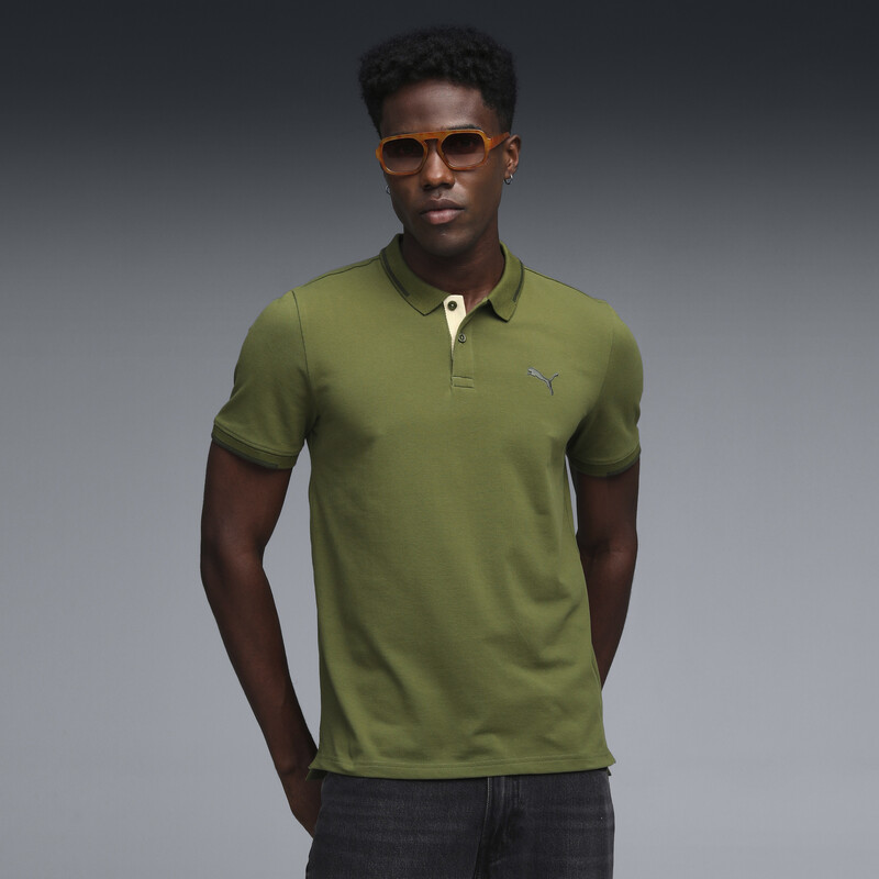 PUMA Wardrobe Essentials Contrast Polo T-shirt