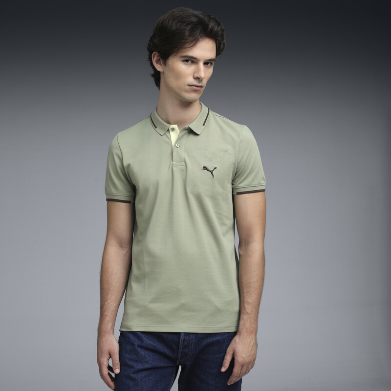 PUMA Wardrobe Essentials Contrast Polo T-shirt
