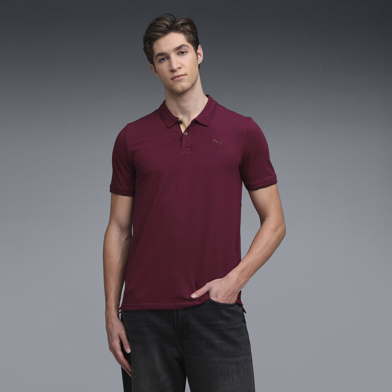 

Men's PUMA Wardrobe Essentials Contrast Polo T-shirt
