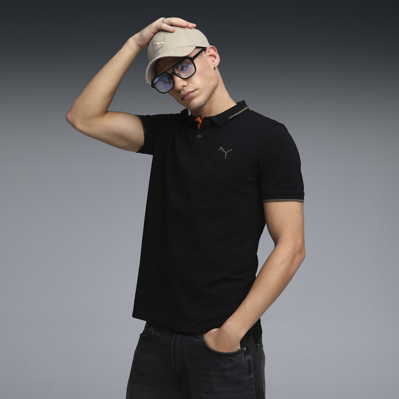 

Men's PUMA Wardrobe Essentials Contrast Polo T-shirt