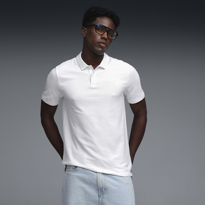 

Men's PUMA Essentials Jacquard Collar Polo Tee