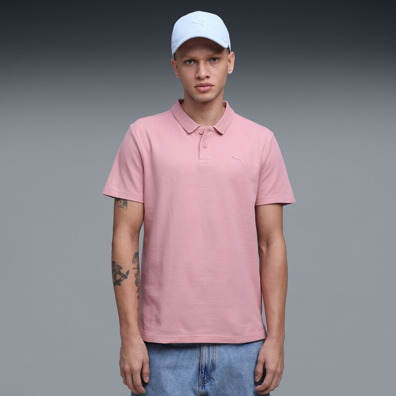 Men's PUMA Essentials Jacquard Collar Polo Tee
