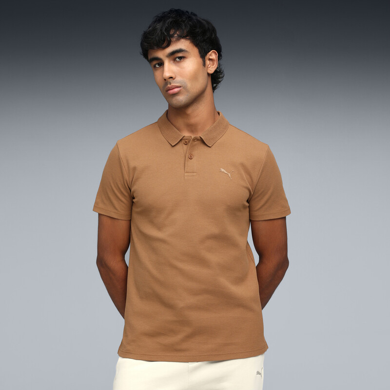 PUMA Essentials Jacquard Collar Polo Tee