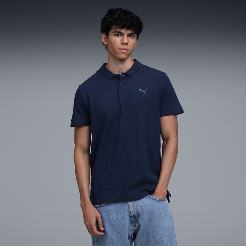 

Men's PUMA Essentials Jacquard Collar Polo Tee