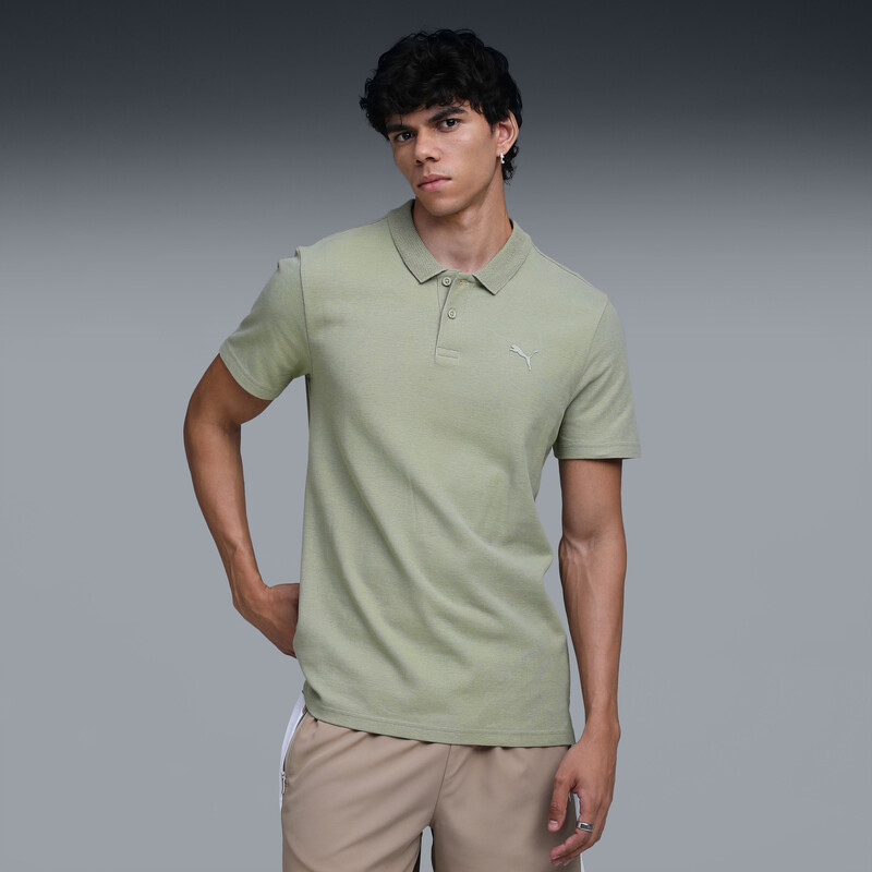 PUMA Essentials Jacquard Collar Polo Tee