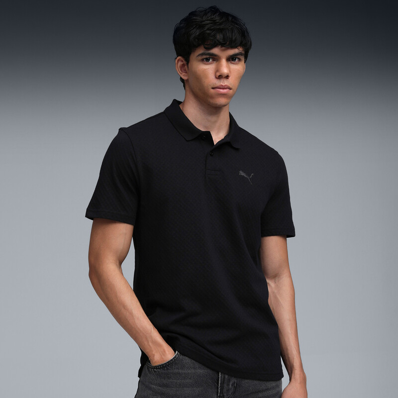 Men's PUMA Premium Essentials Jacquard Polo T-shirt