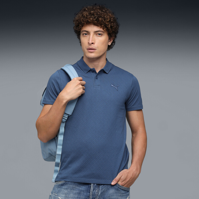

Men's PUMA Premium Essentials Jacquard Polo T-shirt