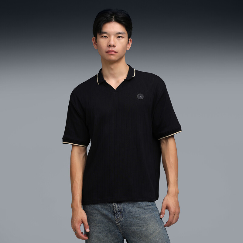 Men's PUMA Premium Essentials Jacquard Rib Polo