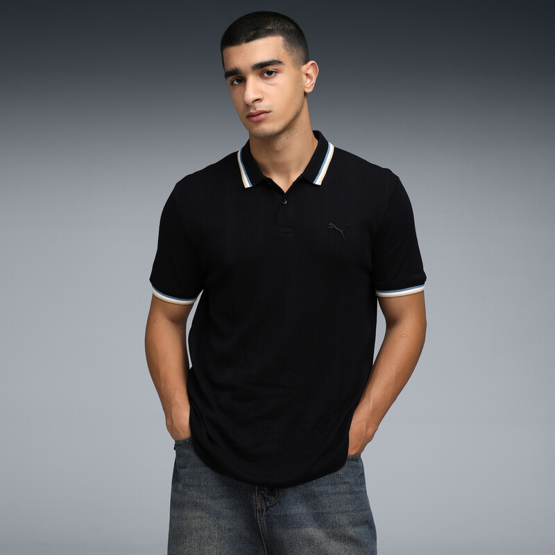 

Men's PUMA Premium Essentials Elevated Rib Polo