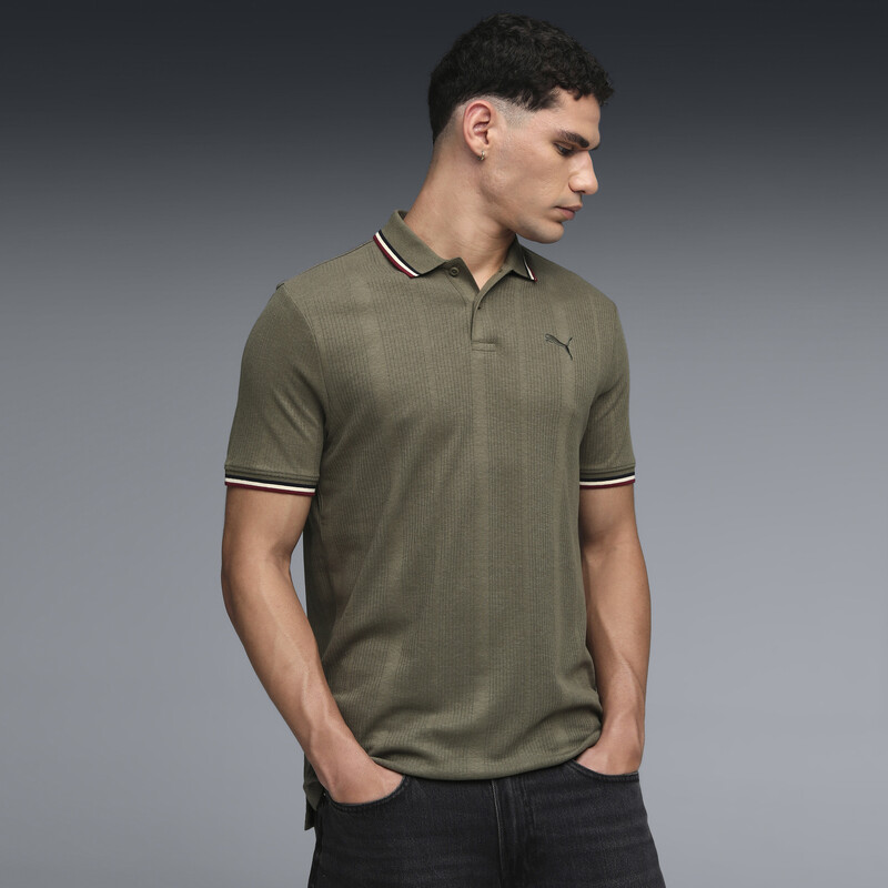 

Men's PUMA Premium Essentials Elevated Rib Polo