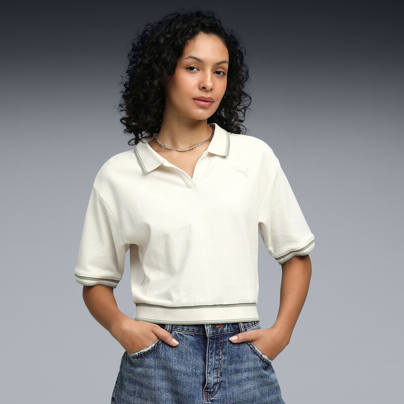 

Women's PUMA Wardrobe Essentials Boxy Fit Crop Polo