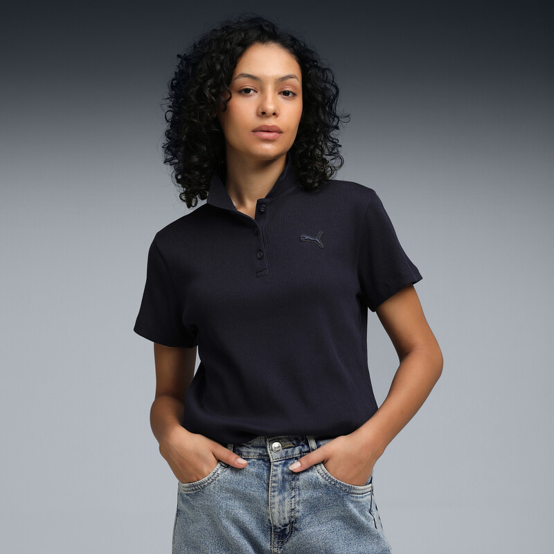 

Women's PUMA Premium Essentials Elevated Rib Collar Polo