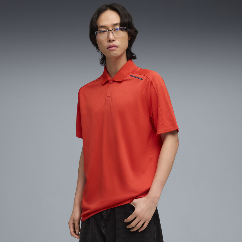 

Men's PUMA Porsche Design Seasonal Textured Polo T-shirt