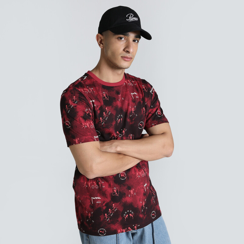 

Men's PUMA PREMIUM Essential All Over Print Cotton Tee