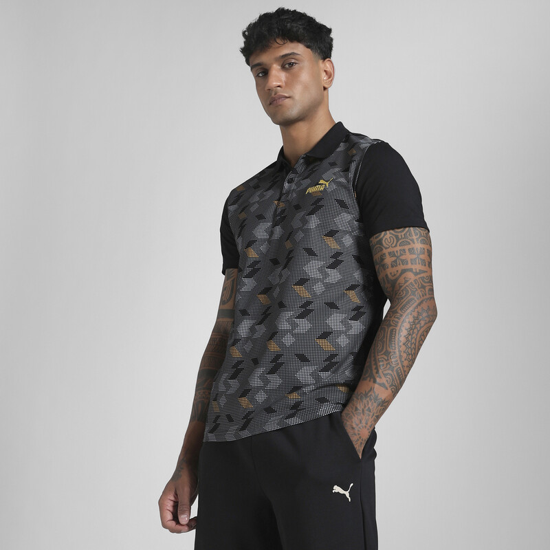 

Men's PUMA Premium Essentials Front AOP Slim Fit Polo
