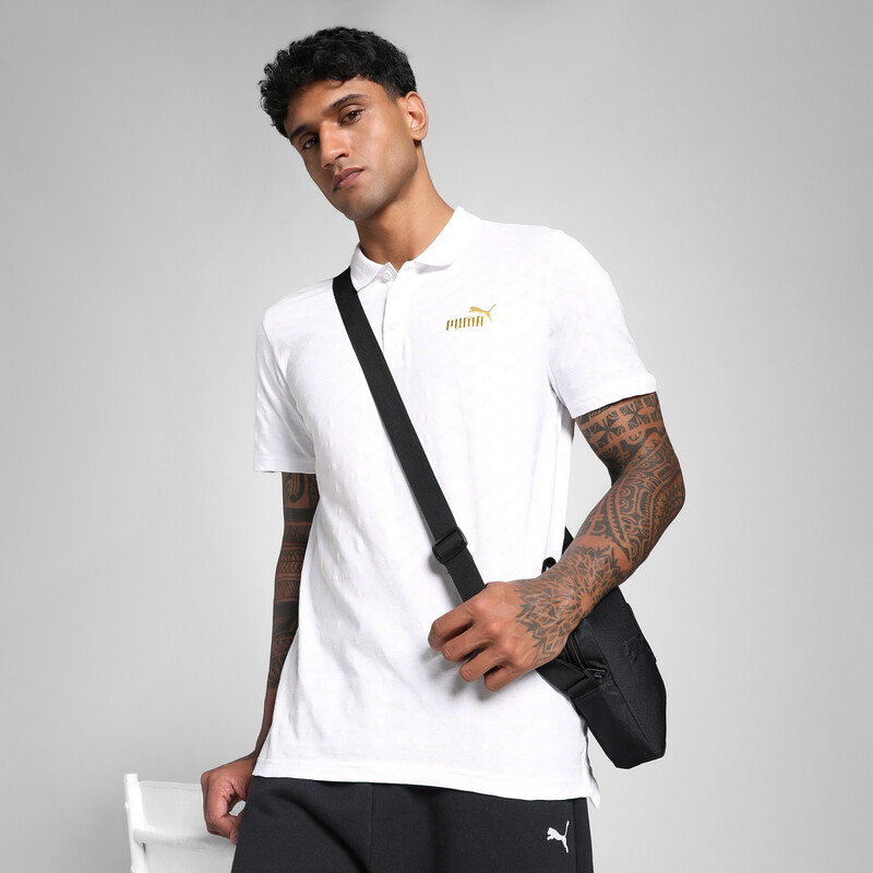 

Men's PUMA Premium Essentials Jacquard Slim Fit Polo
