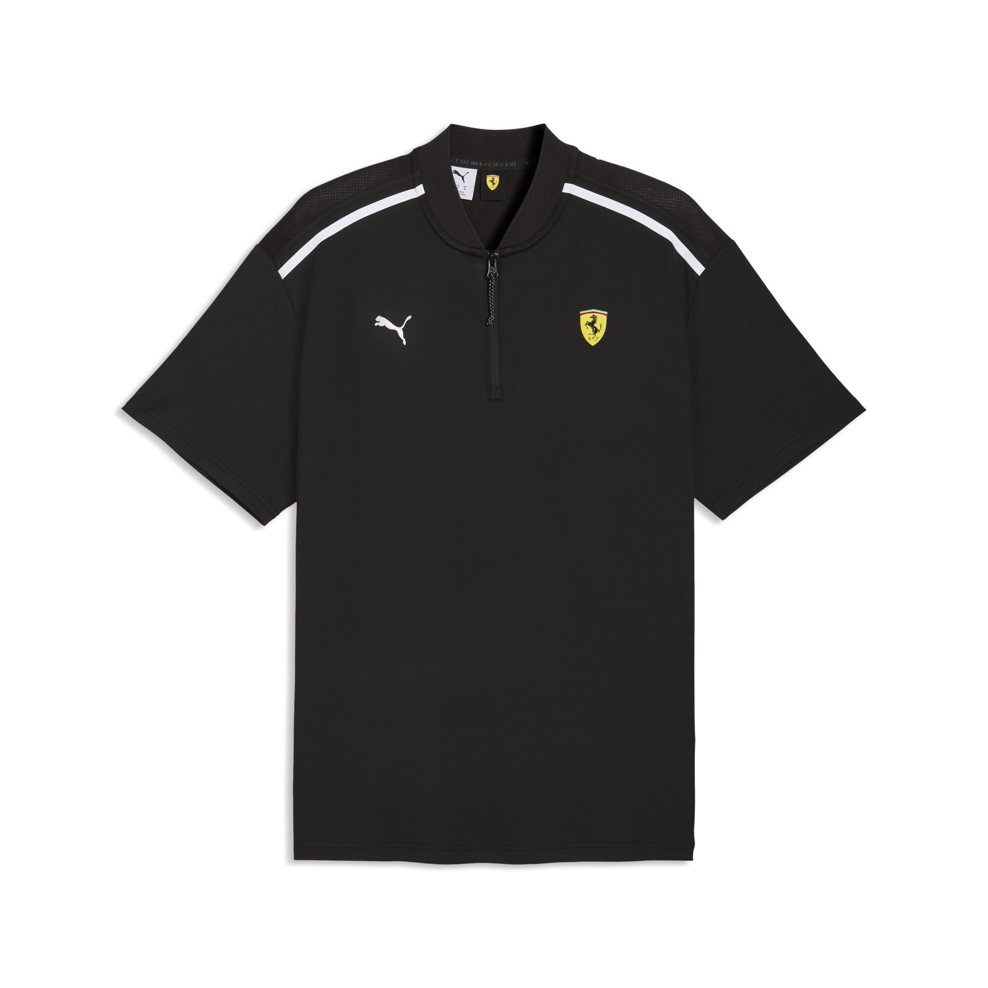 PUMA Scuderia Ferrari Premium CLOUDSPUN poloshirt voor Heren, Zwart, Maat XXL thumbnail 3